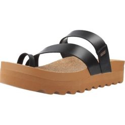 Sandały REEF VISTA HI LAYLA Czarny. Czarne sandały damskie Reef, bez wzorów, z syntetyku, bez obcasa, bez zapięcia. Za 275.99 zł.