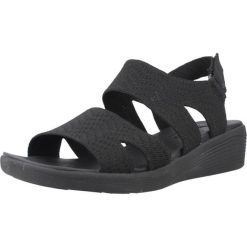 Sandały SKECHERS ARYA MODERN MUSE Czarny. Czarne sandały damskie Skechers, bez wzorów, z tkaniny, bez obcasa, bez zapięcia. Za 174.99 zł.