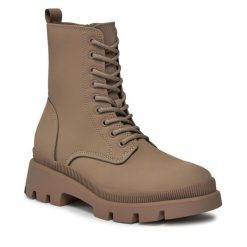 Trapery Tamaris. Brązowe kozaki damskie Tamaris. Za 379.99 zł.
