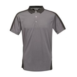 Koszulka Polo Męska Kontrastowa Coolweave. Czarne koszulki polo męskie Regatta, l, bez wzorów, bez ramiączek. Za 73.99 zł.