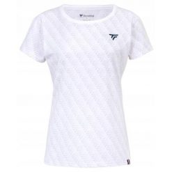 Koszulka tenisowa damska Tecnifibre Graphic Stretch. Białe t-shirty damskie TECNIFIBRE, bez wzorów, sportowe, bez kołnierzyka. Za 169.00 zł.
