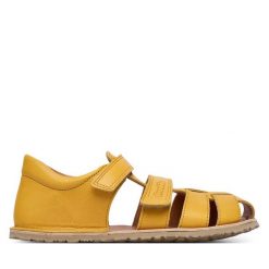 Sandały Froddo. Żółte sandały chłopięce Froddo, bez zapięcia. Za 379.99 zł.