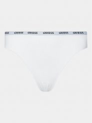 Guess Figi brazylijskie O3YE01 KBS50 Biały. Białe figi damskie Guess, l, z aplikacjami, z syntetyku. Za 59.99 zł.