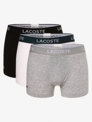 Lacoste Obcisłe bokserki pakowane po 3 szt. Mężczyźni Bawełna szary|czarny, XXL. Czarne bokserki męskie Lacoste, m, bez wzorów, z bawełny. Za 209.95 zł.