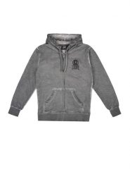 Bluza wygodna z bawełna z kaptur na co dzień. Szare bluzy sportowe męskie LEONE 1947 APPAREL, bez wzorów, z bawełny, bez kaptura, na fitness i siłownię. Za 273.65 zł.