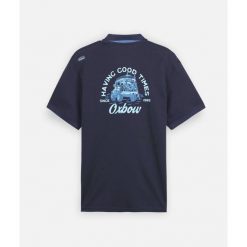 Polo Oxbow Weekender Navy. Niebieskie koszulki polo męskie Oxbow, bez wzorów, sportowe, bez ramiączek. Za 211.46 zł.