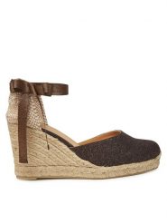 Castañer Espadryle Carina/8/032 021767 Brązowy. Brązowe sandały damskie Castañer, bez wzorów, z materiału, bez obcasa, bez zapięcia. Za 419.99 zł.