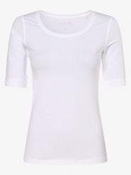 Opus T-shirt Kobiety Bawełna biały, 40. Białe t-shirty damskie Opus, bez wzorów, z bawełny, bez kołnierzyka. Za 129.95 zł.