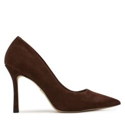 Szpilki Aldo. Brązowe szpilki damskie Aldo, bez wzorów, bez obcasa, bez zapięcia. Za 319.99 zł.
