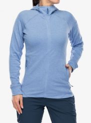 Bluza rozpinana damska Rab Nexus Hoody. Niebieskie bluzy damskie RAB, m, bez wzorów, z elastanu, z kapturem. Za 431.19 zł.