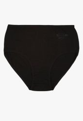 Czarne Gładkie Majtki Figi z Bawełny Idina. Czarne figi damskie Born2be, plus size, bez wzorów, z bawełny. Za 19.99 zł.