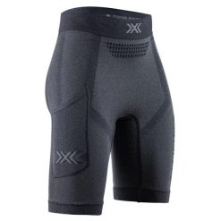 Szorty damskie X-Bionic Xceed Run. Czarne szorty sportowe damskie X Bionic, s, bez wzorów, z włókna, do biegania. Za 347.00 zł.
