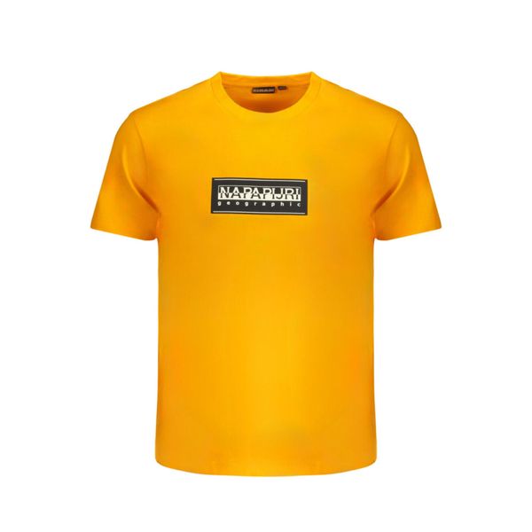 Koszulka męska Napapijri S-Box Logo. Brązowe koszulki sportowe męskie Napapijri, m, bez wzorów, bez kołnierzyka, bez ramiączek, do biegania. Za 109.99 zł.
