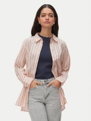 Vero Moda Koszula Elina 10336329 Różowy Loose Fit. Czerwone bluzki damskie Vero Moda, l, bez wzorów, z bawełny, bez kołnierzyka, bez ramiączek. Za 169.99 zł.