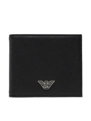 Emporio Armani Portfel Y4R168 Y138E 81072 Czarny. Czarne portfele męskie Emporio Armani, bez wzorów, ze skóry. Za 429.99 zł.