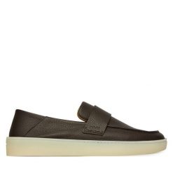 Półbuty BOSS. Brązowe półbuty na co dzień męskie Boss, bez zapięcia. Za 899.99 zł.