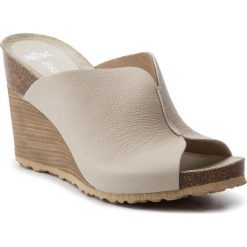 Klapki NIK - 07-0364-01-6-06-03 Beżowy. Brązowe sandały damskie marki Nik, bez wzorów, z materiału. Za 249.00 zł.