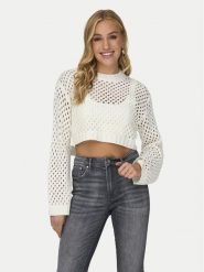 ONLY Sweter Milla 15300575 Écru Regular Fit. Swetry damskie Only, xl, bez wzorów, z syntetyku, bez kołnierzyka, bez ramiączek, bez kaptura. Za 109.99 zł.