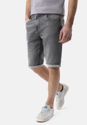 Szare szorty jeansowe E-MEXT. Szare szorty męskie Volcano, m, bez wzorów, z jeansu, klasyczne. Za 159.99 zł.