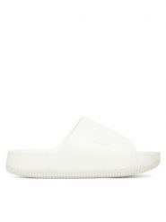 Nike Klapki Calm Slide DX4816 100 Biały. Białe klapki damskie Nike, bez wzorów, z tworzywa sztucznego, bez obcasa. Za 219.99 zł.