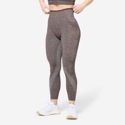 Legginsy do treningu siłowego damskie Domyos seamless. Białe legginsy damskie DOMYOS, m, bez wzorów, z elastanu. Za 99.99 zł.