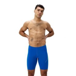 Spodenki pływackie męskie Speedo Hyperboom Plmt Jammer. Niebieskie krótkie spodenki sportowe męskie Speedo, m, bez wzorów, na fitness i siłownię. Za 169.99 zł.