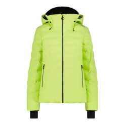 Kurtka narciarska damska CMP 34W4006. Żółte kurtki snowboardowe damskie CMP, s, bez wzorów, z materiału, bez kaptura, narciarskie. Za 739.99 zł.