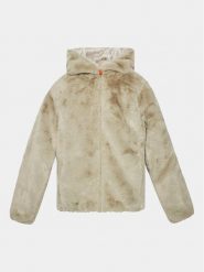 Save The Duck Futro Chloe J33540G FURY17 Beżowy Regular Fit. Brązowe kurtki i płaszcze dla dziewczynek SAVE THE DUCK, bez wzorów, z futra, bez kaptura. Za 889.99 zł.