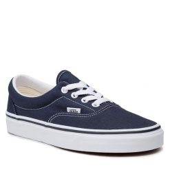 Tenisówki Vans. Niebieskie półbuty damskie Vans, bez wzorów, bez zapięcia. Za 169.99 zł.