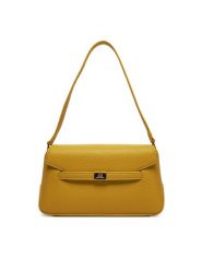 Elisabetta Franchi Torebka BS01A51E2 DC6 Żółty. Żółte torebki do ręki damskie Elisabetta Franchi, bez wzorów, ze skóry, bez dodatków. Za 959.99 zł.