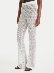 Guess Spodnie materiałowe E6GB05 Z5632 Biały Regular Fit. Białe spodnie materiałowe damskie Guess, s, z aplikacjami, z materiału. Za 319.99 zł.