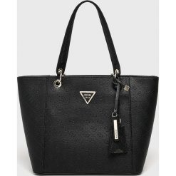 Guess Jeans - Torebka. Czarne torby na ramię damskie Guess Jeans. Za 629.90 zł.