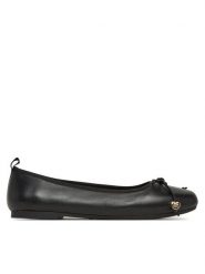 LOVE MOSCHINO Baleriny JA11051G0MIE0000 Czarny. Czarne baleriny damskie Love Moschino, bez wzorów, ze skóry, bez obcasa. Za 559.99 zł.