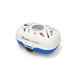 Mb-lunchbox dziecięcy gram,catimini blue terrazzo. Niebieskie torby i plecaki dziecięce MONBENTO. W wyprzedaży za 63.00 zł.