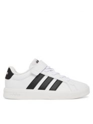 Adidas Sneakersy Grand Court 3.0 Shoes Children HP3531 Biały. Białe buty sportowe dziewczęce Adidas, bez wzorów, ze skóry, bez zapięcia. Za 169.99 zł.