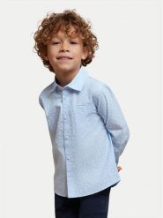 Mayoral Koszula 3124 Błękitny Regular Fit. Niebieskie koszule dla chłopców Mayoral, bez wzorów, z bawełny, bez kołnierzyka, bez ramiączek. Za 119.99 zł.
