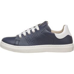 Skórzane sneakersy w kolorze granatowo-białym. Trampki i tenisówki dziewczęce marki Grünland Junior & Co. W wyprzedaży za 162.95 zł.