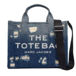 Torebka Marc Jacobs. Niebieskie torebki do ręki damskie Marc Jacobs, bez wzorów, klasyczne, bez dodatków. Za 1,939.00 zł.