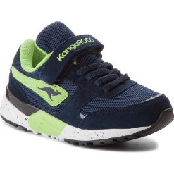 Sneakersy KANGAROOS - Chinu Ev 3 18166 000 4054 Dk Navy/Lime. Niebieskie półbuty chłopięce KangaRoos, bez wzorów, z materiału, bez zapięcia. W wyprzedaży za 139.00 zł.