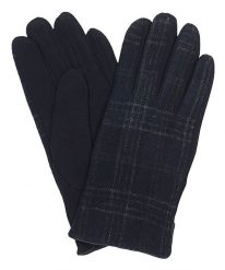 Granatowe Materiałowe Męskie Eleganckie Rękawiczki -Pako Jeans- Jesienno-Zimowe, w Kratkę. Rękawiczki męskie Pako Jeans, na zimę, bez wzorów, z jeansu, eleganckie. Za 47.00 zł.