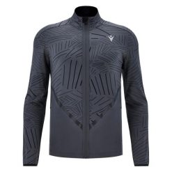 Bluza zapinana na zamek błyskawiczny Macron Run FCE Marin. Szare bluzy męskie Macron, l, bez wzorów, z lycry, bez kaptura. Za 343.00 zł.