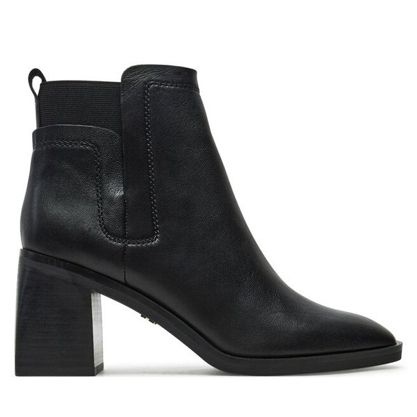 Botki Aldo. Czarne botki damskie Aldo, bez obcasa, na słupku, bez zapięcia. Za 318.99 zł.