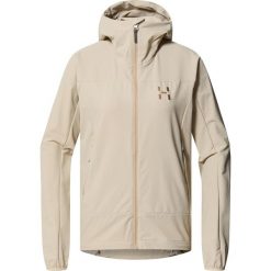Kurtka przeciwdeszczowa damska Rosson Softshell Hood. Czerwone kurtki damskie Haglöfs, bez wzorów, z softshellu, bez kaptura. Za 690.00 zł.