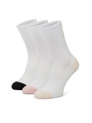 DC Skarpety długie AS_DC_03W_SS25 (3-PACK) Biały. Białe skarpety damskie DC, bez wzorów, z bawełny. Za 44.99 zł.