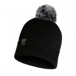Czapka sportowa unisex Buff Knitted Hat Kesha Black wewnętrzna opaska z polaru. Czarne czapki i kapelusze damskie Buff, na jesień, bez wzorów, z dzianiny, eleganckie. Za 163.10 zł.