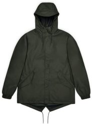Rains płaszcz przeciwdeszczowy unisex FISHTAIL JACKET W3 18010 03 GREEN XL. Zielone kurtki damskie Rains, xl, bez wzorów, bez kaptura. Za 756.44 zł.