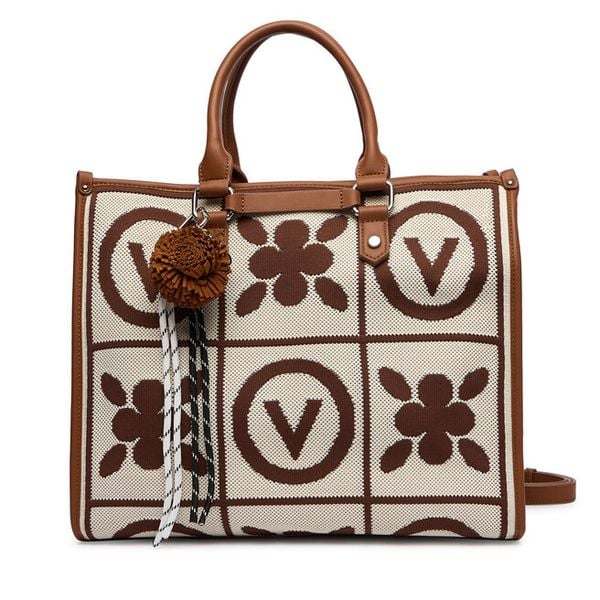 Torebka Valentino. Brązowe torebki do ręki damskie Valentino, bez wzorów, bez dodatków. Za 759.99 zł.