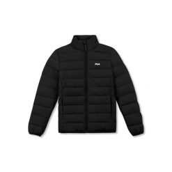 Damska kurtka puchowa Fila Revello. Czarne kurtki damskie Fila, bez wzorów, z puchu, bez kaptura. W wyprzedaży za 346.85 zł.