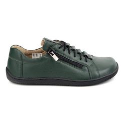 Olivier Buty minimalistyczne barefoot skórzane damskie 1242 zielone. Zielone półbuty damskie bez wzorów, ze skóry, eleganckie, bez obcasa, na płaskiej podeszwie, bez zapięcia. Za 484.00 zł.