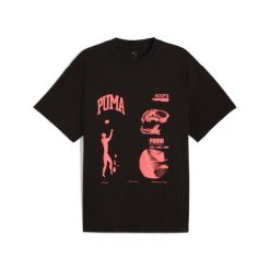 Koszulka Puma Excavation. Czarne koszulki sportowe męskie Puma, xl, bez wzorów, z materiału, bez kołnierzyka, bez ramiączek, do koszykówki. Za 155.40 zł.